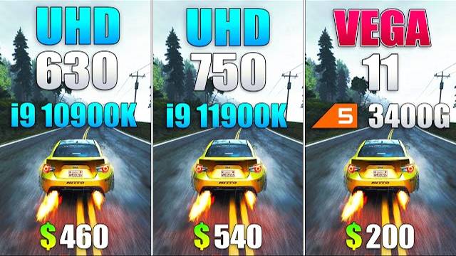 UHD 750 vs UHD 630 vs VEGA 11 - Gaming Without Graphics Card смотреть онлайн