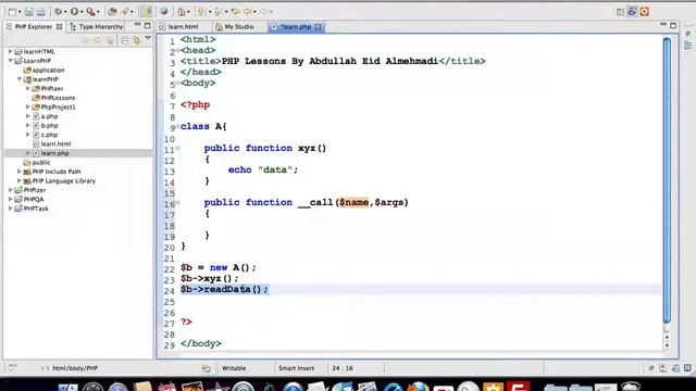 103 103 call Magic Function mov دورة PHP كاملة خطوة خطوة واحترافية للمبتدئين смотреть онлайн