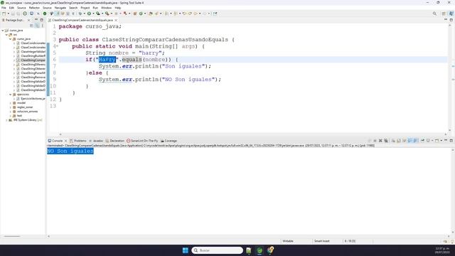 Curso Java | String | Diferencias Entre Comparar Con String.equals() y String.equalsIgnoreCase() смотреть онлайн