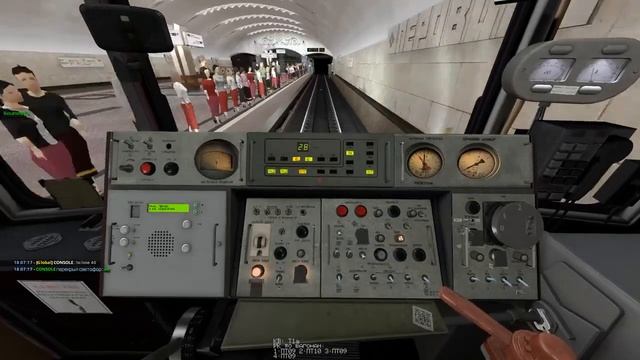 81-717 ПРИБЫЛ НА СТАНЦИЮ ПЕРОВО / ВИД ИЗ КАБИНЫ МАШИНИСТА МЕТРО МОСКВЫ смотреть онлайн