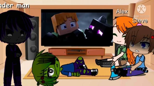 Minecraft Characters React To (Alex and her Dragon) смотреть онлайн