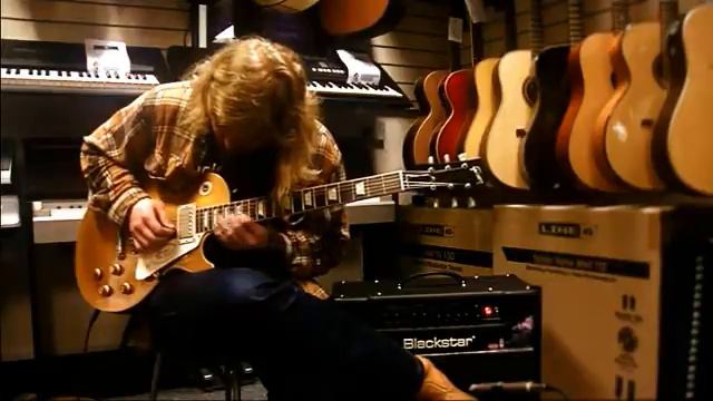 Gibson Les Paul 57 reissue Goldtop Dark Back Rainbowmusictv смотреть онлайн