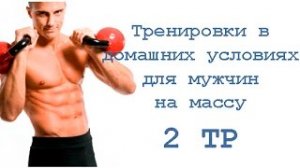 Тренировки в домашних условиях для мужчин на массу (2 тр)