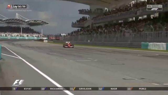 Sebastian Vettel prima vittoria in Ferrari, MALESIA 2015 смотреть онлайн