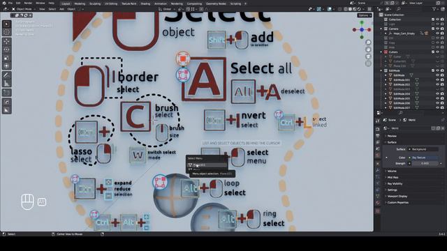 Урок 4. Инструменты выделения в Blender смотреть онлайн