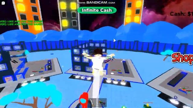 Играю в роблокс с другом Лёней в 2 Player Among Us Tycoon смотреть онлайн