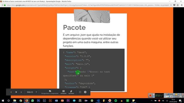Aula 8 - Classes, Pacote e NPM - Criando nosso package.json смотреть онлайн