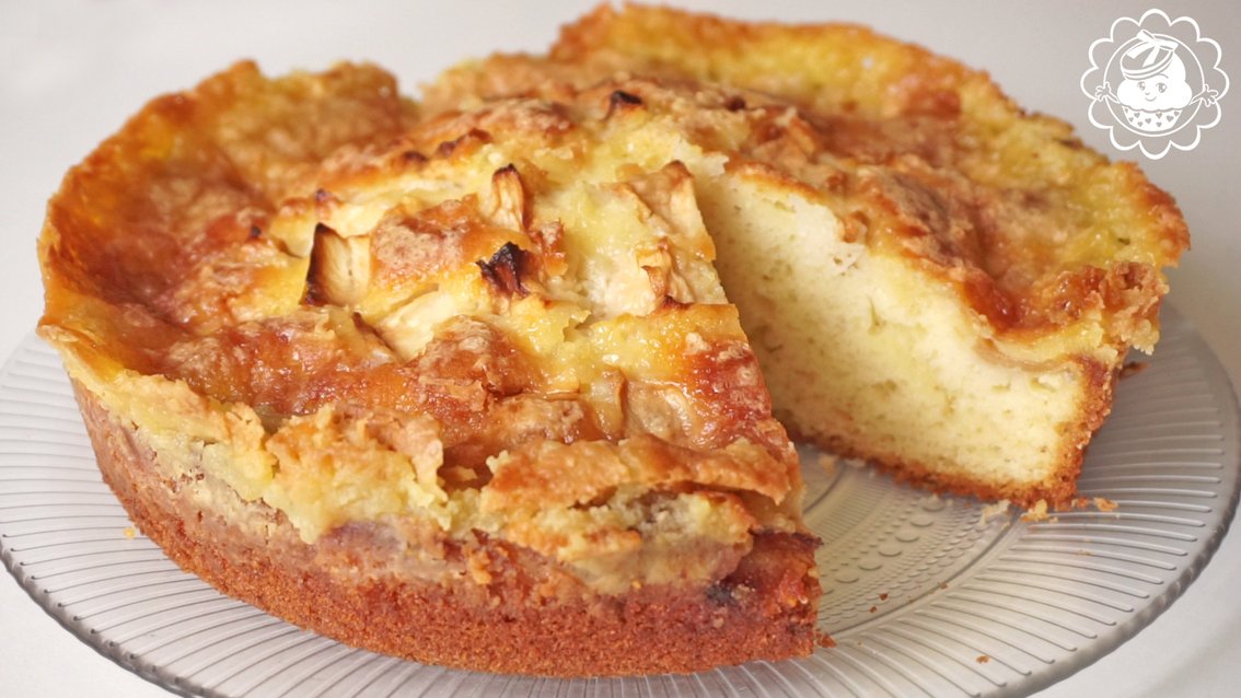 Рецепт яблочного пирога с глазурью. Очень вкусный и простой рецепт. смотреть онлайн