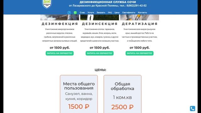 Лендинг на Вордпресс на тему дизенфекции смотреть онлайн