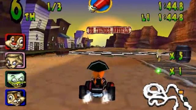 Walt Disney World Quest: Magical Racing Tour PS1 Gameplay смотреть онлайн