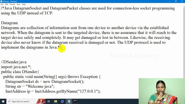 Learn Java | Inetaddress and Diagram in Java Networking | Networking Concept Program | Tamil Academ смотреть онлайн