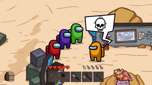 New Crewmate & the Fungle 🛠 Survival Mode Among Us Zombie - Animation смотреть онлайн