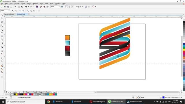 Abstract Ribbon in Corel Draw | Class 21 | #AzadChaiwala #coreldraw смотреть онлайн
