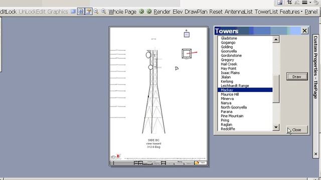 MS Visio automated drawing of microwave Towers смотреть онлайн