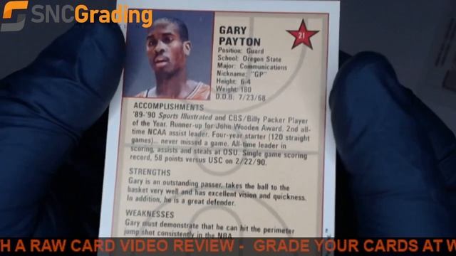 SNC Grading:1990 STAR PICS GARY PAYTON #21 ROOKIE REVIEW(1634076340418) смотреть онлайн