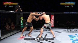 ХАМЗАТ ЧИМАЕВ VS ШОН СТРИКЛЕНД UFC 4 CPU VS CPU
