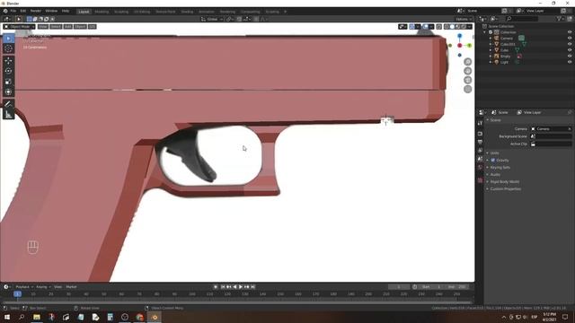 How to make a gun in Blender 2.8 смотреть онлайн