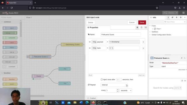 IOT || F55120055 || MUHAMMAD SYAHPUTRA MAULANA || PROGRAM SEDERHANA NODE-RED & MQTT (MOSQUITTO) смотреть онлайн