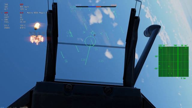 Flying circus with jets and high aspect GUN kill : Mirage 2000 - War Thunder SIM смотреть онлайн