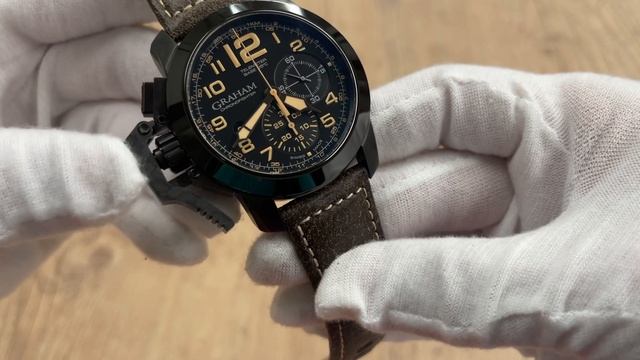 Graham Chronofighter Oversize Black Sahara Automatic 2CCAU.B02A.T13N Watch | Review Valjoux Relogio смотреть онлайн