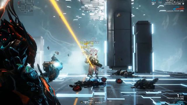 Warframe Prisma Tetra Riven vs Lvl 155 Corrupted Heavy Gunner смотреть онлайн