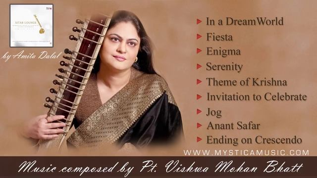 Sitar Instrumental| Fusion Music| Sitar Lounge| Amita Dalal