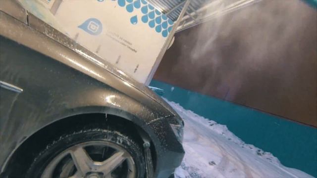 Автомойка самообслуживания зимой