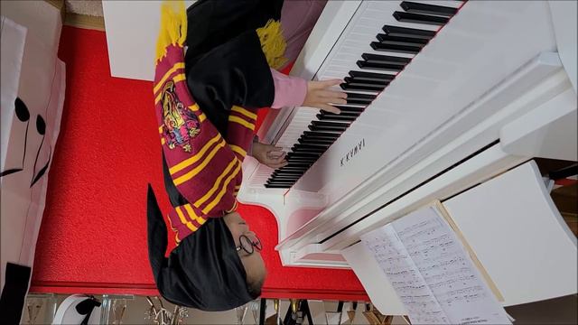 Harry Potter Chamber of Secrets 8 yo Karolina Altane 2018 K Kawai White Baby Grand Piano смотреть онлайн
