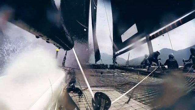 GC32: гонки на летающих катамаранах смотреть онлайн