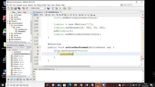 Aplicación de calculadora en JAVA смотреть онлайн