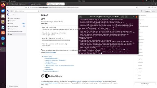 OpenFOAM v11 and OpenFOAM v2306 installation on Ubuntu 20.04.6 LTS | Use of Alias for version switc смотреть онлайн