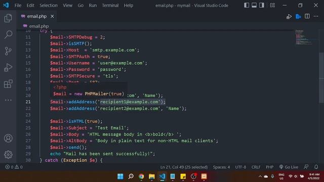 Send Email with PHPMailer from Localhost смотреть онлайн