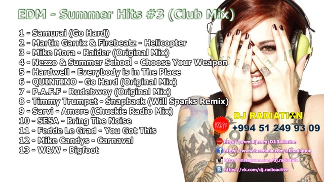 ♫ EDM - Summer Hits #3 ♫ (Club Mix) (2014) ★ Dj Radiation ★ 