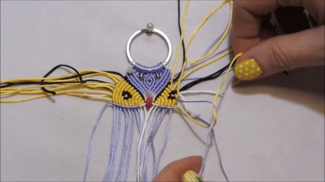Micro Macrame Owl KeyChain 4 ♥ DIY ♥ смотреть онлайн