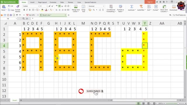 Program to Print Word in star Pattern in C Programming | Word Pattern | Character in star pattern