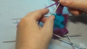 Вязание спицами домашние тапочки в стиле энтерлак #96