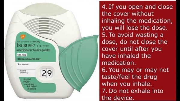 incruse ellipta (umeclidinium) how to use?