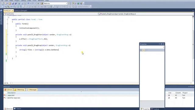 C# Drag & Drop смотреть онлайн
