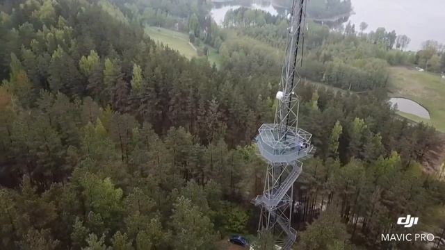 Šilinškės view tower. Ignalina. Lithuania. смотреть онлайн