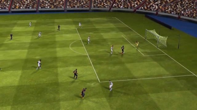 FIFA 14 ANDROID-Messi trick the keeper!!!! смотреть онлайн