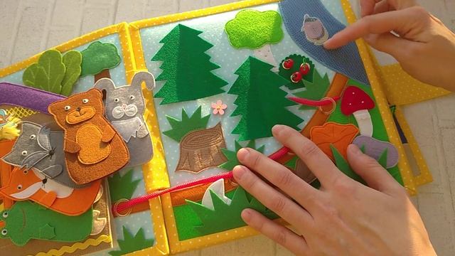 Развивающая книжка №40 Developing book.Quiet book смотреть онлайн