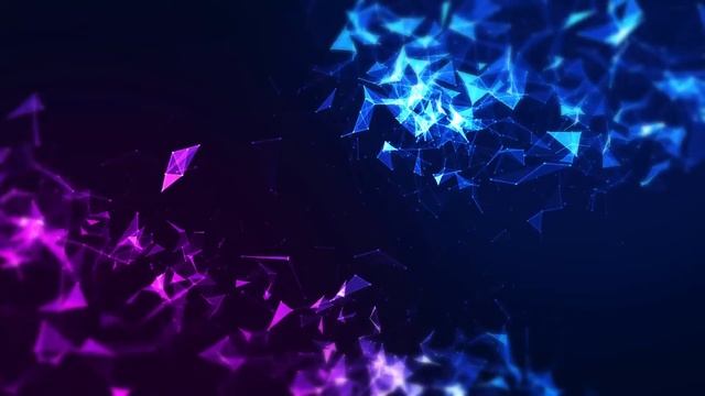 Абстрактные синие и фиолетовые треугольники Abstract Blue and Purple Triangles смотреть онлайн