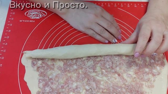ОХ КАКАЯ ВКУСНЯТИНА!ШТРУДЛИ С МЯСОМ!ПРОСТОЙ И ОЧЕНЬ БЫСТРЫЙ РЕЦЕПТ! смотреть онлайн