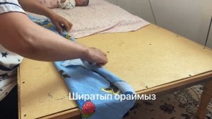 Кривошея.Лечение кривошеи.Как делать бандаж для кривошеи.Кривошеяға бандаж жасау.