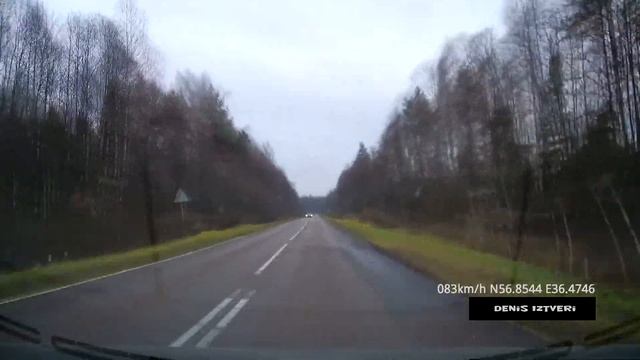 Тверь, улица Паши Савельевой → кладбище села Рождествено → Тверь, улица Луначарского (Ноябрь 2015) смотреть онлайн