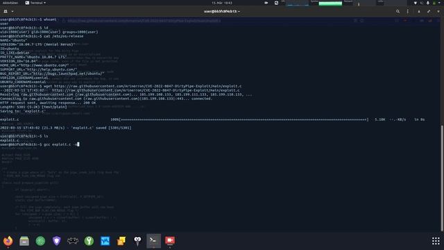 Broken Pipe CVE-2022-0847 PoC Docker Ubuntu 16.04 смотреть онлайн
