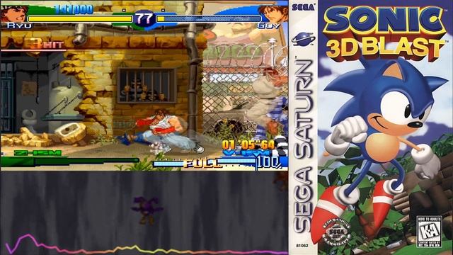 Sonic 3D Blast [SAT] - Panic Puppet Zone Act 1 (CPS-2 Remix) смотреть онлайн