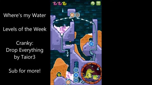 Where's my water - Cranky Drop Everything - Levels of the Week Walkthrough смотреть онлайн