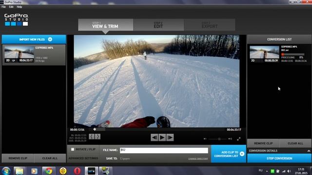 Ошибка импорта и конвертации в GoPro Studio Видеоурок. смотреть онлайн