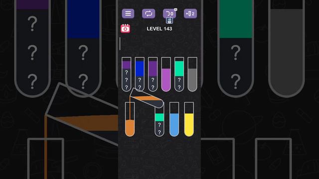 Wow 😲 Amazing level 143 || water sort puzzle game #viral #games #gaming смотреть онлайн